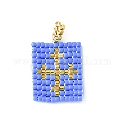 Handmade MIYUKI Japanese Seed Loom Pattern Seed Beads&nbsp;PALLOY-MZ00134