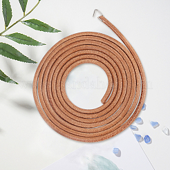 牛革コード1.83m×1本  ラウンド  DIYクラフト用  キャメル  5mm  約2.00ヤード（1.83m）/セット&nbsp;OCOR-CL0001-21B