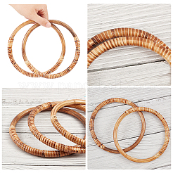 Rattan Woven Wood Bag Handles&nbsp;WOOD-PH0008-95