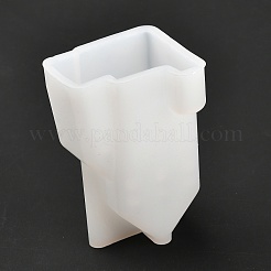 家のシリコンモールド  レジン型  UVレジン用  エポキシ樹脂ジュエリー作り  ホワイト  32.5x37.5x60mm  完成品：29x34x56mm&nbsp;DIY-F066-02