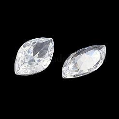 Cubic Zirconia Pointed Back Cabochons&nbsp;ZIRC-M003-10x5mm-007