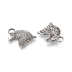 合金のチベット風チャーム  イーグルチャーム  アンティークシルバー  23x18x3mm  穴：4mm  約163パス/1000g&nbsp;TIBEP-T053-12AS