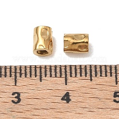 304ステンレススチールビーズ  打たコラム  イオンプレーティング（ip）  18KGP本金メッキ  5x4mm  穴：1.9mm&nbsp;SA-CBA740F-38G