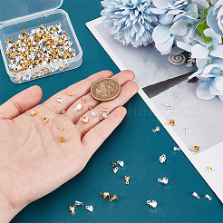 200Pcs 10 Styles Brass Rhinestone Claw Charms Settings&nbsp;KK-PH0010-43