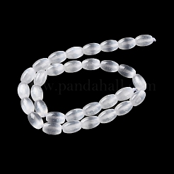 Macaron Color Natural Selenite Beads Strands&nbsp;X1-G-B102-A01-09