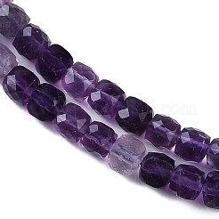 Natural Purple Fluorite Beads Strands&nbsp;G-P553-E02-03