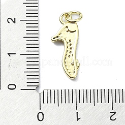真鍮マイクロペーブカラフルな立方ジルコニアペンダント  靴  18KGP本金メッキ  19x8x2.5mm  穴：3mm&nbsp;KK-H475-11G