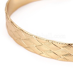 Long-Lasting Plated Brass Cuff Bangles&nbsp;BJEW-E370-05G