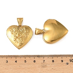 316 Stainless Steel Locket Pendants&nbsp;STAS-K321-13G