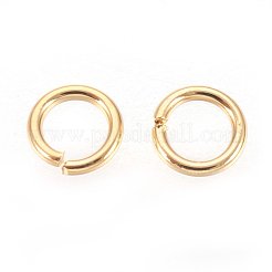 304 Stainless Steel Open Jump Rings&nbsp;X-STAS-R091-01G