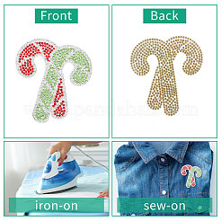 6Pcs 3 Styles Christmas Theme Resin Hotfix Rhinestone&nbsp;PATC-CA0001-16