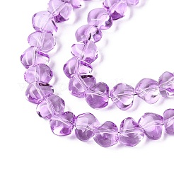 Baking Paint Transparent Glass Beads Strands&nbsp;GLAA-Q109-01A-03