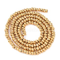 Electroplated Synthetic Non-magnetic Hematite Beads Strands&nbsp;X-G-H027-E01-02