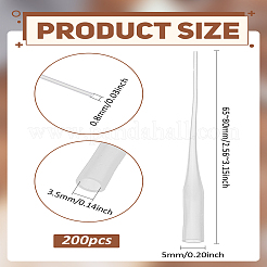 200Pcs Disposable Plastic Adhesive Glue Dropper&nbsp;TOOL-LP0001-20