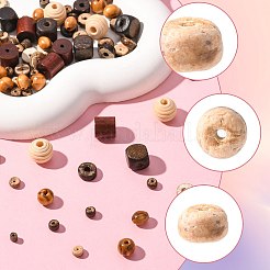 Natural Coconut Bead and Wood Beads&nbsp;WOOD-FS0002-35