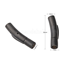304 Stainless Steel Bayonet Clasps&nbsp;X-STAS-I013-4mm-MB