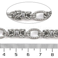 変色しない304ステンレススチールリンクチェーン  溶接されていない  ステンレス鋼色  20x7mm&nbsp;CHS-A013-02P
