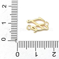 Brass Faith Fe Connector Charms&nbsp;KK-Q068-19G