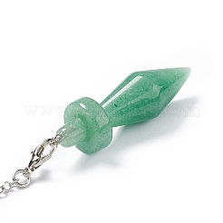 Mixed Natural & Synthetic Gemstone Pointed Dowsing Pendulums&nbsp;AJEW-B020-05P