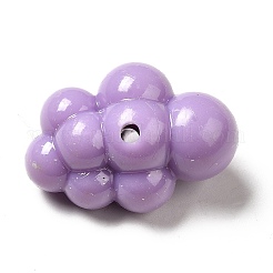 マカロンカラー不透明アクリルビーズ  雲  ミックスカラー  32.5x22.5x17mm  穴：3mm  約106個/500g&nbsp;MACR-J122-08B