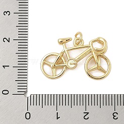 Bicycle Rack Plating Brass Pendants&nbsp;KK-Z074-35G
