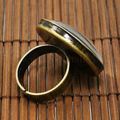 25mm Transparent Clear Domed Glass Cabochon Cover for Brass Portrait Ring Making&nbsp;KK-X0016-NF