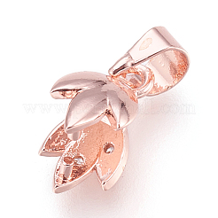 真鍮のキュービックジルコニアピンチベイル  花  透明  ミックスカラー  15mm  穴：3.5x4mm  ピン：0.8mm&nbsp;KK-O106-41