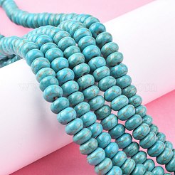 Synthetic Turquoise Beads Strands&nbsp;TURQ-G109-8x5mm-06