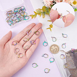 60Pcs 2 Style 304 Stainless Steel Leverback Earring Findings&nbsp;STAS-CN0001-17