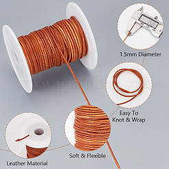 20M Round Cowhide Leather Cord&nbsp;WL-WH0015-01A-01