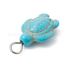 Dyed Synthetic Turquoise Pendants&nbsp;PALLOY-JF02924-02