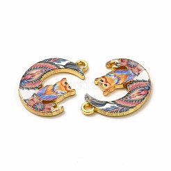Alloy Printed Pendants&nbsp;PALLOY-D581-04I
