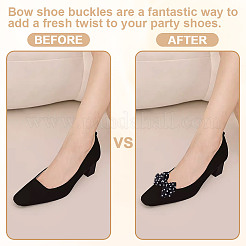 6 Styles Polyester Bowknot Shoe Decorations&nbsp;AJEW-GA0007-58