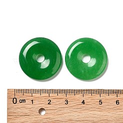 天然石マレーシアジェイドペンダント  染め  ドーナツ/円盤  ドーナツ幅：9.5~10mm  24~25x4~5mm  穴：5mm&nbsp;G-R418-26
