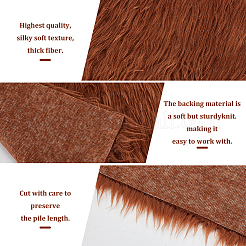 Imitation Rabbit Hair Faux Fur Polyester Fabric&nbsp;DIY-WH0032-91C