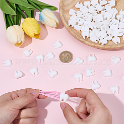 80Pcs Opaque Resin Cabochons&nbsp;CRES-SC0003-33