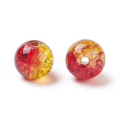 25Pcs Transparent Crackle Glass Beads&nbsp;CCG-XCP0001-02A