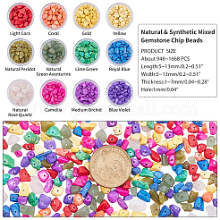 Natural & Synthetic Mixed Gemstone Chip Beads&nbsp;G-AR0001-20