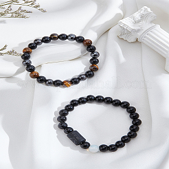 Natural Mixed Gemstone Stretch Bracelets&nbsp;BJEW-LP0001-25K