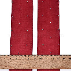 Single Face Printed Polyester & Acrylic Satin Ribbon&nbsp;SRIB-T009-06C