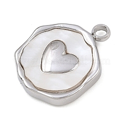 Natural White Shell Pendants&nbsp;STAS-D385-01C-P