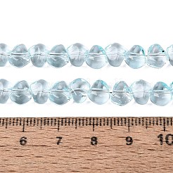 Baking Paint Transparent Glass Beads Strands&nbsp;GLAA-Q109-01A-01