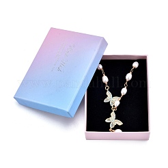Best Wish Cardboard Pendant Necklace & Ring Boxes&nbsp;CBOX-L008-007A-01