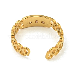 Ion Plating(IP) 304 Stainless Steel Cuff Open Rings&nbsp;RJEW-K283-07G