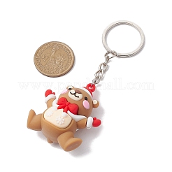 Christmas Theme PVC Plastic Pendant Keychains&nbsp;KEYC-JKC00935-02