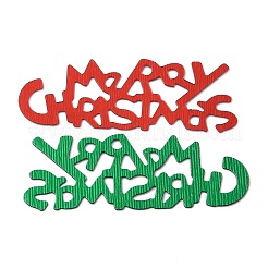 プラスチック製のテーブル散乱紙吹雪  クリスマスパーティーの装飾用  クリスマストナカイ/クワガタ/鹿＆ツリー＆スター＆サンタクロース＆ワードメリークリスマス  ミックスカラー  10~24x10~42x0.3~0.47mm&nbsp;DIY-I042-B05