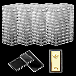 長方形のアクリルボックス  透明  4.6x2.55x0.5cm&nbsp;CON-WH0112-047B