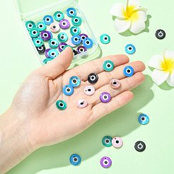 50Pcs Printed Natural Freshwater Shell Charms&nbsp;SHEL-FS0001-19