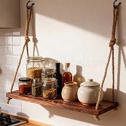 4Pcs Rectangle Wooden Hanging Stands for Plants&nbsp;ODIS-WA0001-15