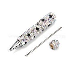 Polymer Clay Rhinestones Ball-Point Pen&nbsp;OFST-D300-02P-E